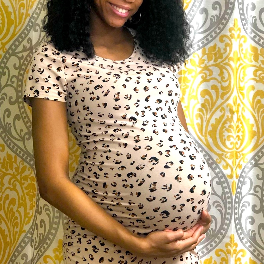 Cheetah Print Maternity Dress